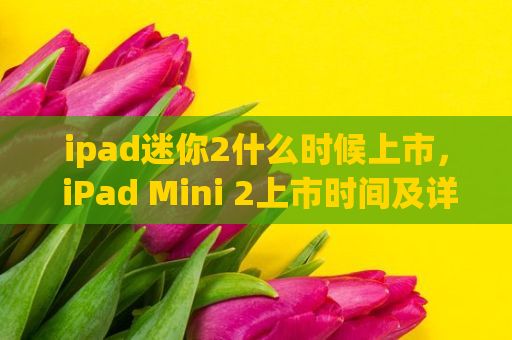 ipad迷你2什么时候上市， iPad Mini 2上市时间及详细介绍
